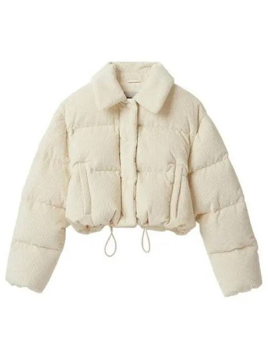 Crop Corduroy Padding White - MIU MIU - BALAAN 2