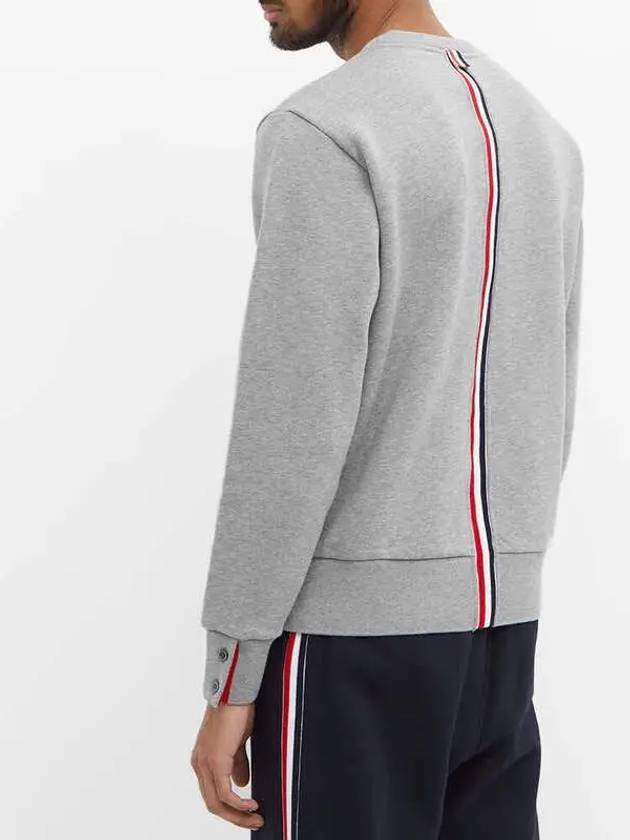 Center Back Stripe Crewneck Sweatshirt Light Grey - THOM BROWNE - BALAAN 5