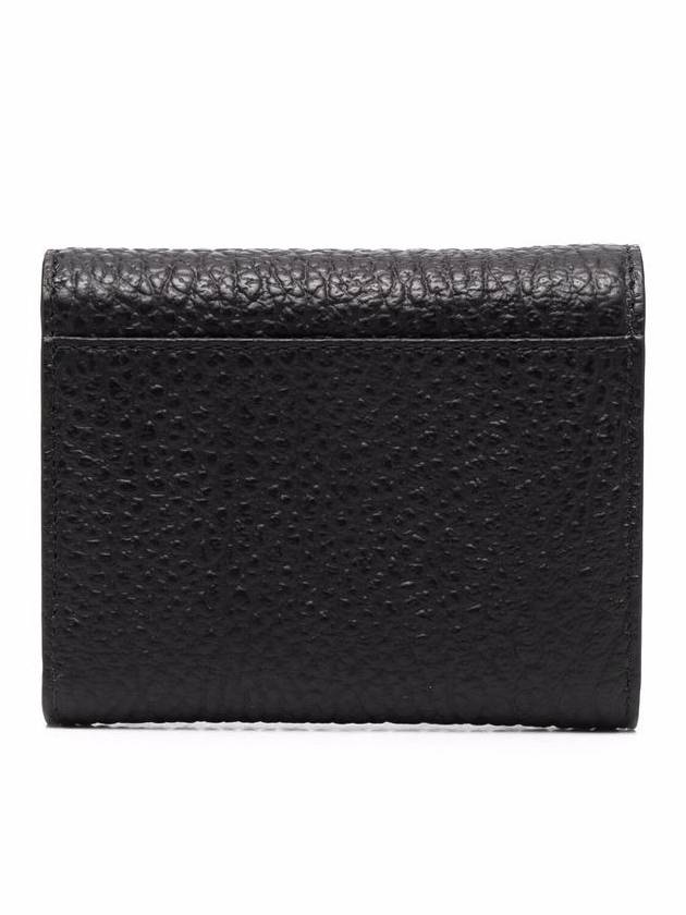 Zip Compact Tri-Fold Half Wallet Black - MAISON MARGIELA - BALAAN 4