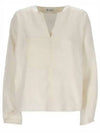 Arseine Linen Wool Blend Shirt Ivory - LORO PIANA - BALAAN 2