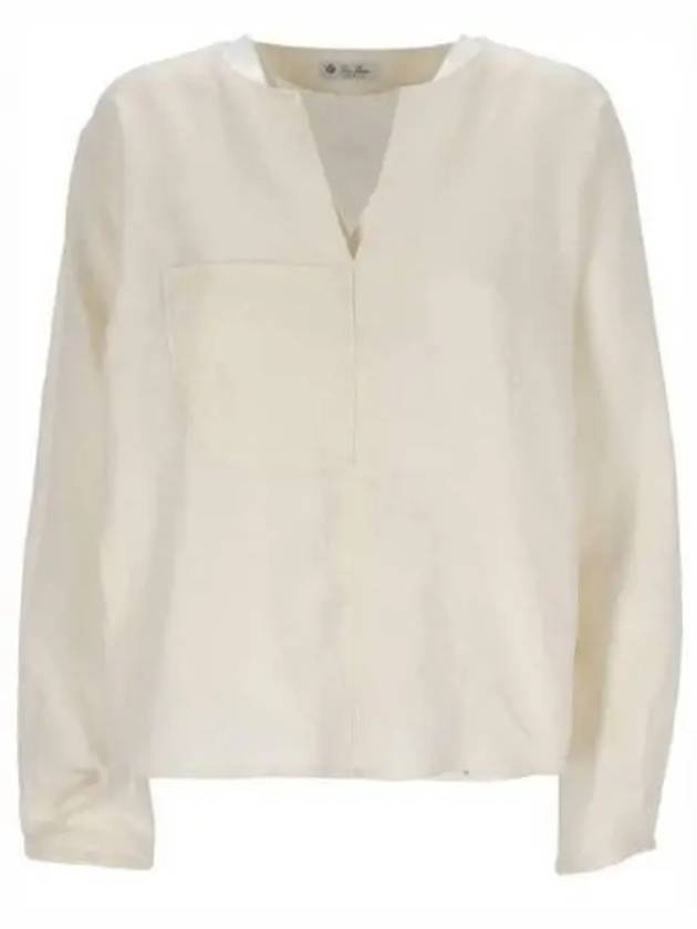 23 fw White Linen Wool Blend Arseine Shirt FAN26331230 B0480474046 - LORO PIANA - BALAAN 2