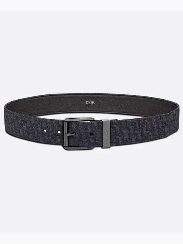 Micro Oblique Jacquard Belt Black - DIOR - BALAAN 2