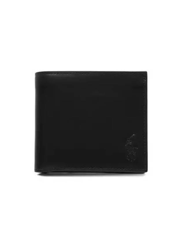 Smooth Leather Pony Wallet Black - POLO RALPH LAUREN - BALAAN 2