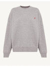 Women's Logo Patch Sweatshirt Gray - AUTRY - BALAAN 1