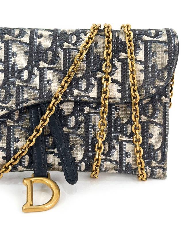 Dior Oblique Saddle WOC Chain Wallet Cross Bag S5614CTZQ - DIOR - BALAAN 3