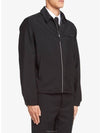 Shirt Collar Zip Up Jacket Black - PRADA - BALAAN 2