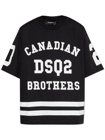 Dsquared2 T-shirt With Logo, Women's, Black - DSQUARED2 - BALAAN 1