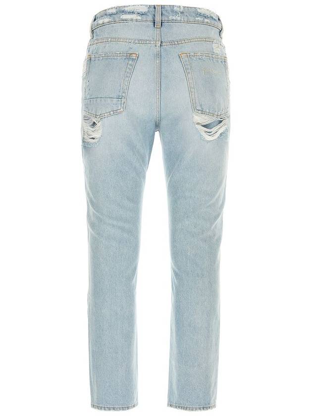 Denim Straight Pants PMYA039S24DE N001 4003 BLUE - PALM ANGELS - BALAAN 3