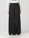 Mendoza Virgin Wool Straight Pants Black - MAX MARA - BALAAN 2