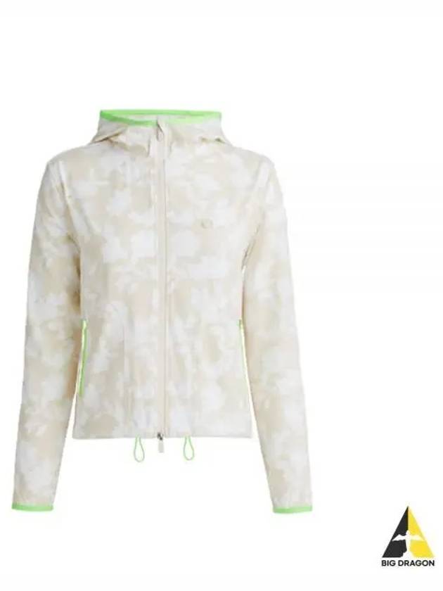 Women's Tonal Floral Maverick 4-Way Stretch Hoodie Jacket Stone - G/FORE - BALAAN 2