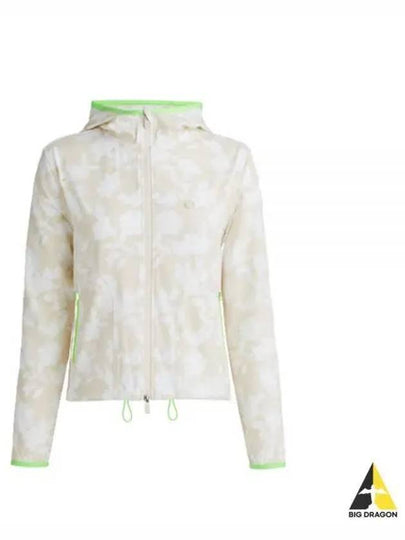 Women's Tonal Floral Maverick 4-Way Stretch Hoodie Jacket Stone - G/FORE - BALAAN 2