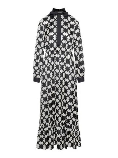 Women's Silk Long Dress Black - GUCCI - BALAAN 2