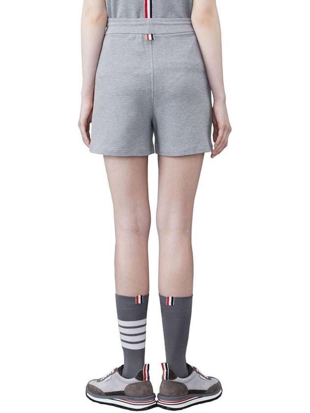 Logo Patch Shorts Light Grey - THOM BROWNE - BALAAN 4