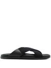 Cross Webbing Strap Sandals Black - GIVENCHY - BALAAN 8