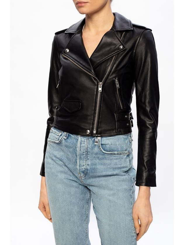 Iro ‘Ashville’ Leather Jacket, Women's, Black - IRO - BALAAN 3