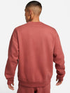 NRG Solo Swoosh Crew Neck Fleece Sweatshirt Red - NIKE - BALAAN 4