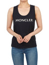 Logo Print Sleeveless Black - MONCLER - BALAAN 6