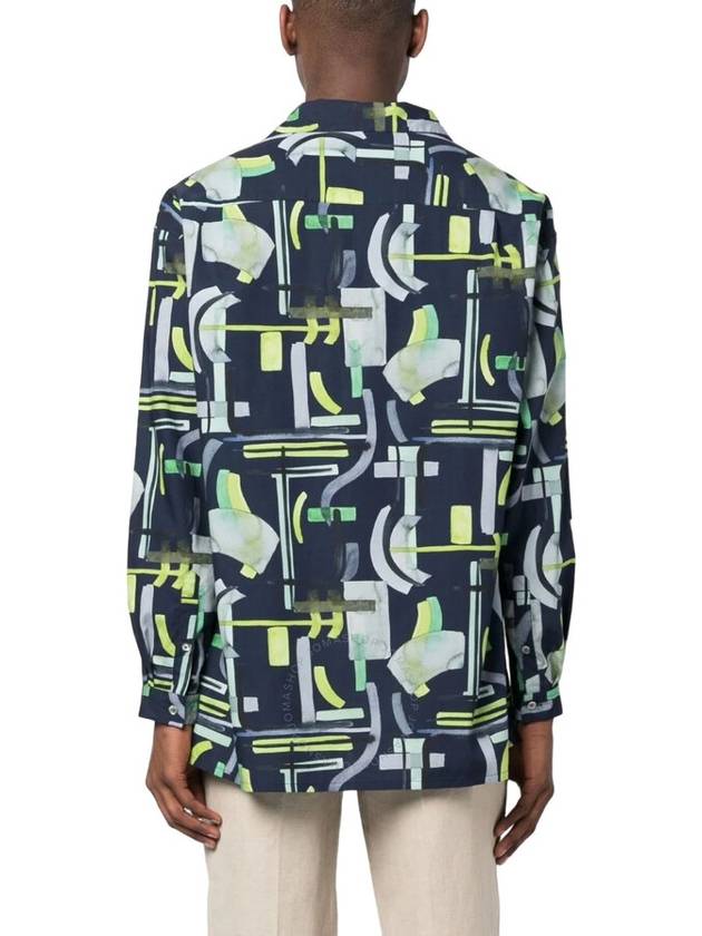 Emporio Armani All-Over Pattern Long Sleeved Shirt, Size Medium - EMPORIO ARMANI - BALAAN 2