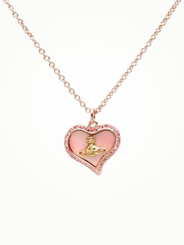 Petra Heart Logo Necklace Rose - VIVIENNE WESTWOOD - BALAAN 2