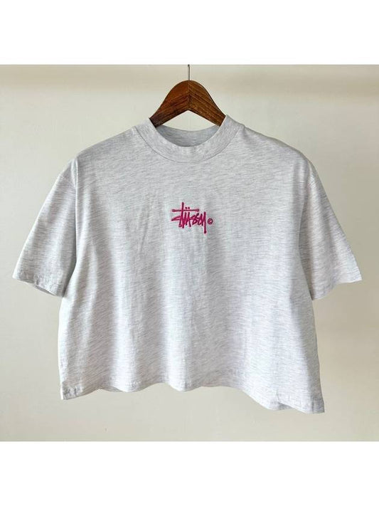 Graffiti Boxy Cropped Short Sleeve T-Shirt Snow Horse - STUSSY - BALAAN 2