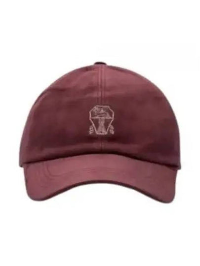 Embroidered Logo Ball Cap Red - BRUNELLO CUCINELLI - BALAAN 2