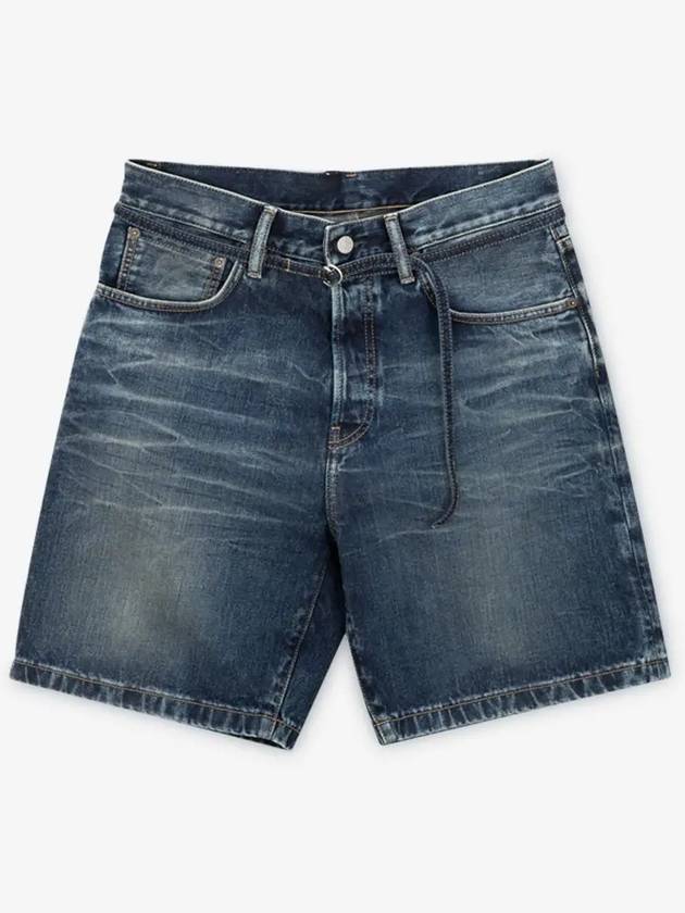 Logo Patch Denim Shorts CE0055 - ACNE STUDIOS - BALAAN 3