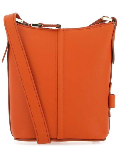 Women's Leather Rivier Mini Shoulder Bag Orange - MAX MARA - BALAAN 2