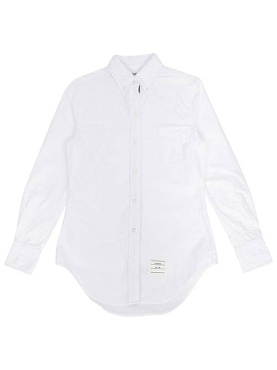 Button Down Cotton Oxford Long Sleeve Shirt White - THOM BROWNE - BALAAN 2