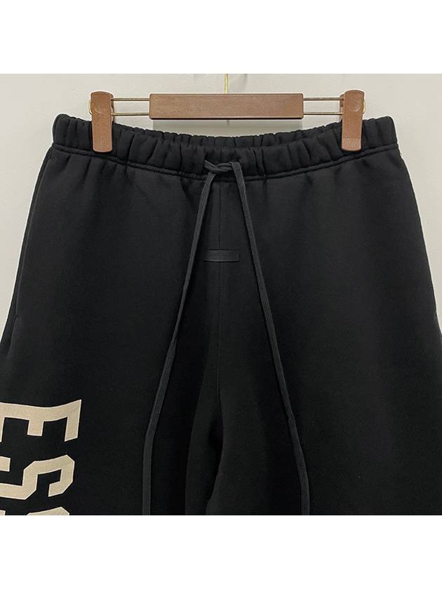 Logo Fleece Relaxed Track Pants Black 130BT244320F - FEAR OF GOD ESSENTIALS - BALAAN 4