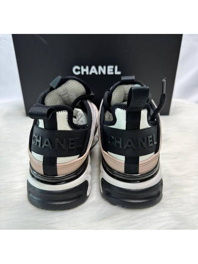 Mixed fiber women s sneakers pink - CHANEL - BALAAN 4