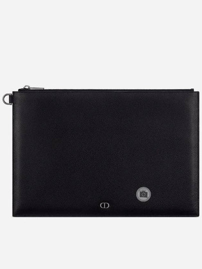 CD Icon Signature A4 Pouch Black - DIOR - BALAAN 2