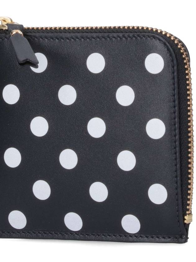 Polka Dot Zipper Coin Purse Black - COMME DES GARCONS WALLET - BALAAN 6