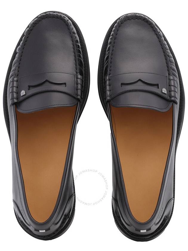 Roody Leather Loafers Black - BALLY - BALAAN 4