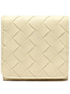 Intrecciato Tri-Fold Card Wallet Ice Cream - BOTTEGA VENETA - BALAAN 3