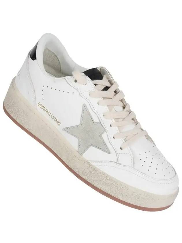 Ball Star 2 Suede Star Heel Tab Low Top Sneakers White - GOLDEN GOOSE - BALAAN 2