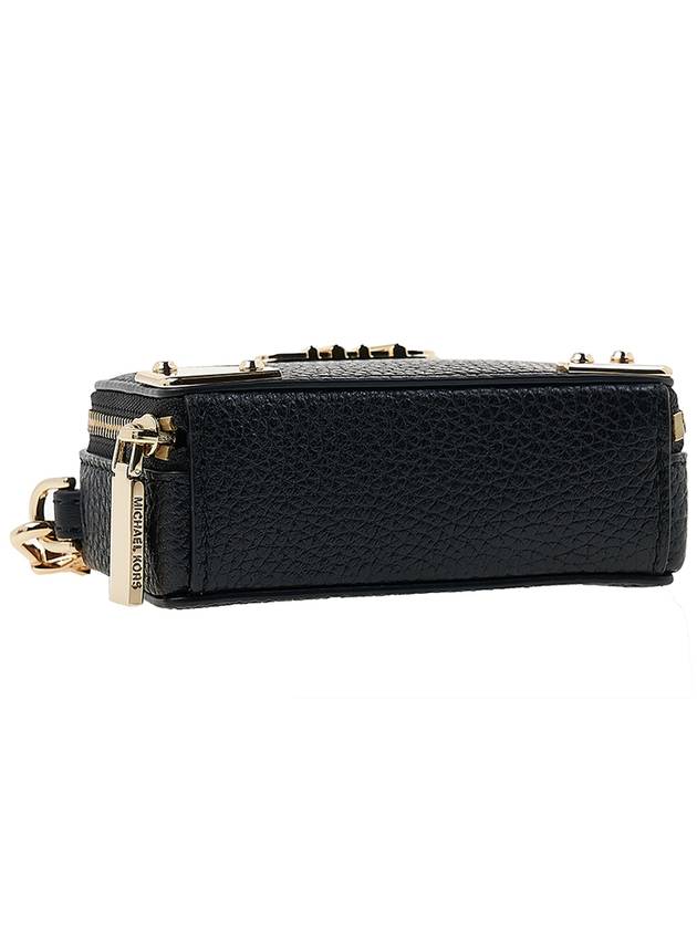 Estelle Micro Pebbled Leather Crossbody Shoulder Bag Black - MICHAEL KORS - BALAAN 6