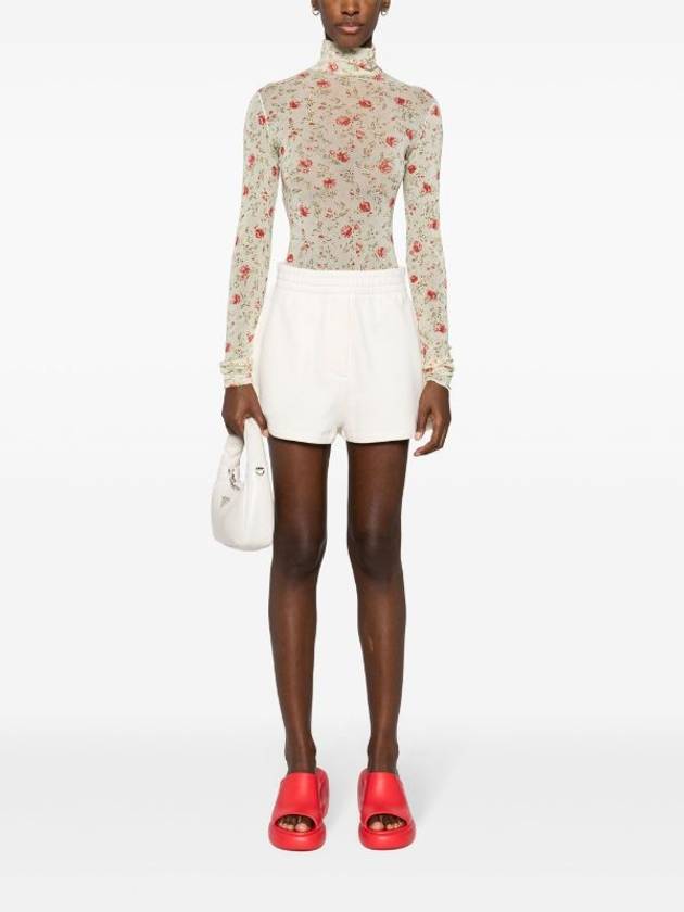 floral mesh bodysuit beige - PRADA - BALAAN 3