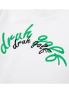 Drew Print Sweatshirt DF41LT02WHITE - DRUH GOLF - BALAAN 4