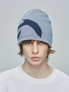 Piercing x-ray logo knit beanie sky blue - S SY - BALAAN 5