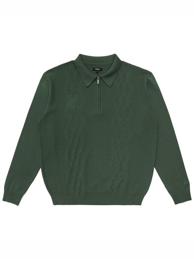 Health SeekersGolfers Long Sleeve Polo Knit GREEN M3313LKT03GRN - MALBON GOLF - BALAAN 2