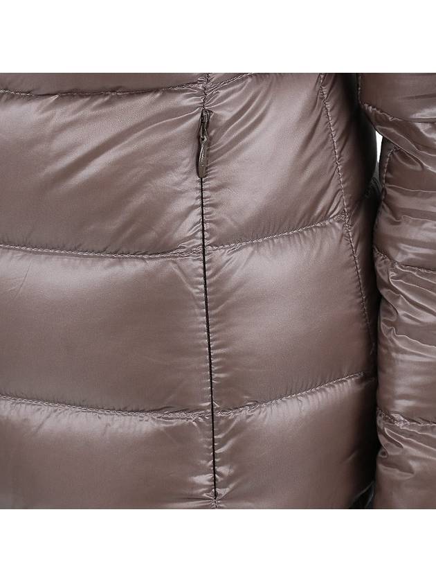 semi glossy hood padded brown - HERNO - 8