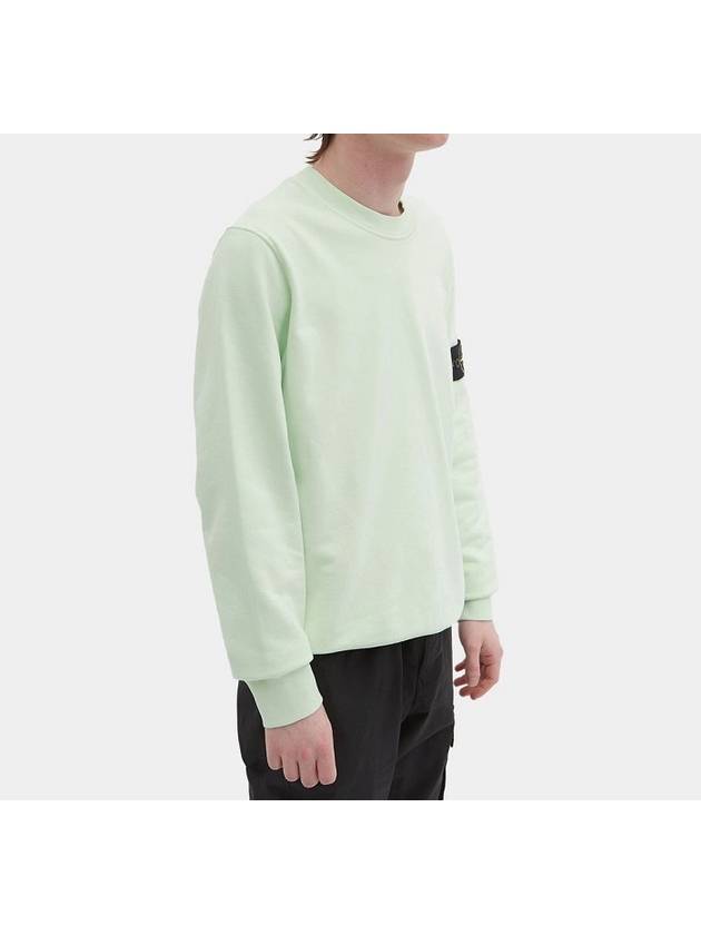 Wappen Patch Crew Neck Sweatshirt Green - STONE ISLAND - BALAAN 4