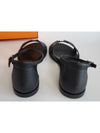 Santorini Women's Sandals Black Apsong Leather H182138Z - HERMES - BALAAN 6