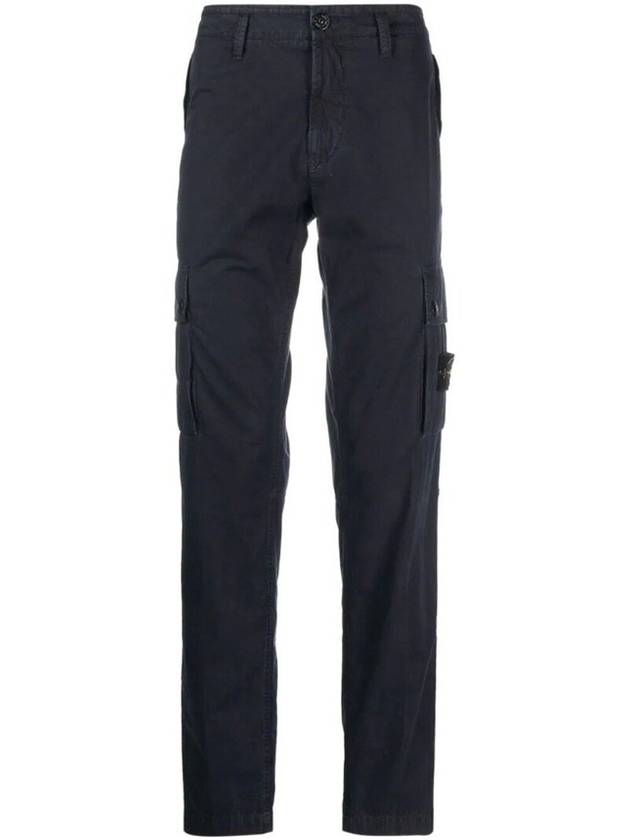 Men's Wappen Patch Cargo Track Pants Navy - STONE ISLAND - BALAAN 2