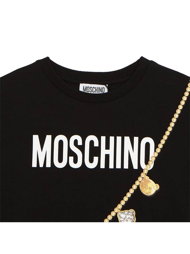 Kids short sleeved T shirt HDM06A LBA00 60100 Adults can wear - MOSCHINO - BALAAN 3