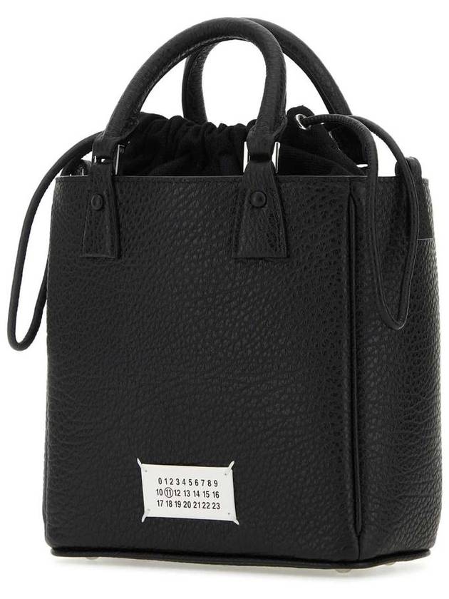 5AC Vertical Tote Bag Black - MAISON MARGIELA - BALAAN 3