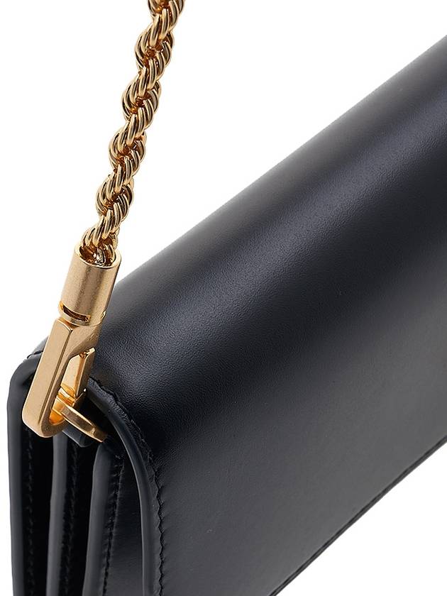 Eleanor Chain Shoulder Bag Black - TORY BURCH - BALAAN 7