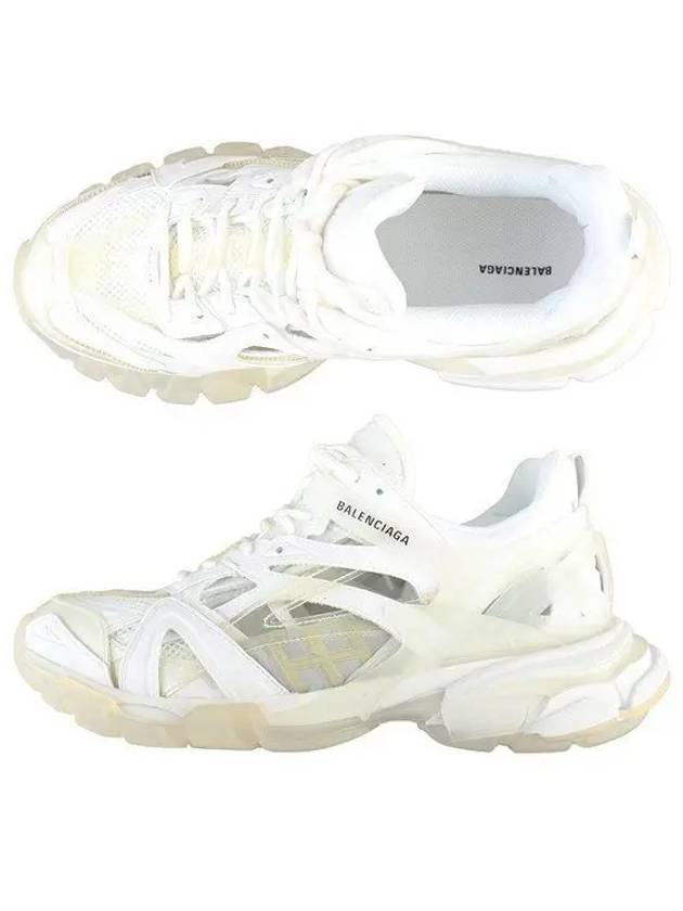 Track 2 Open Mesh Fabric Low Top Sneakers White - BALENCIAGA - BALAAN 2