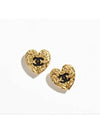 stud earrings metal gold black - CHANEL - BALAAN 3