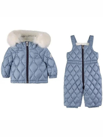 Moncler Baby DELBE Fur Hood Padding Set - MONCLER - BALAAN 1